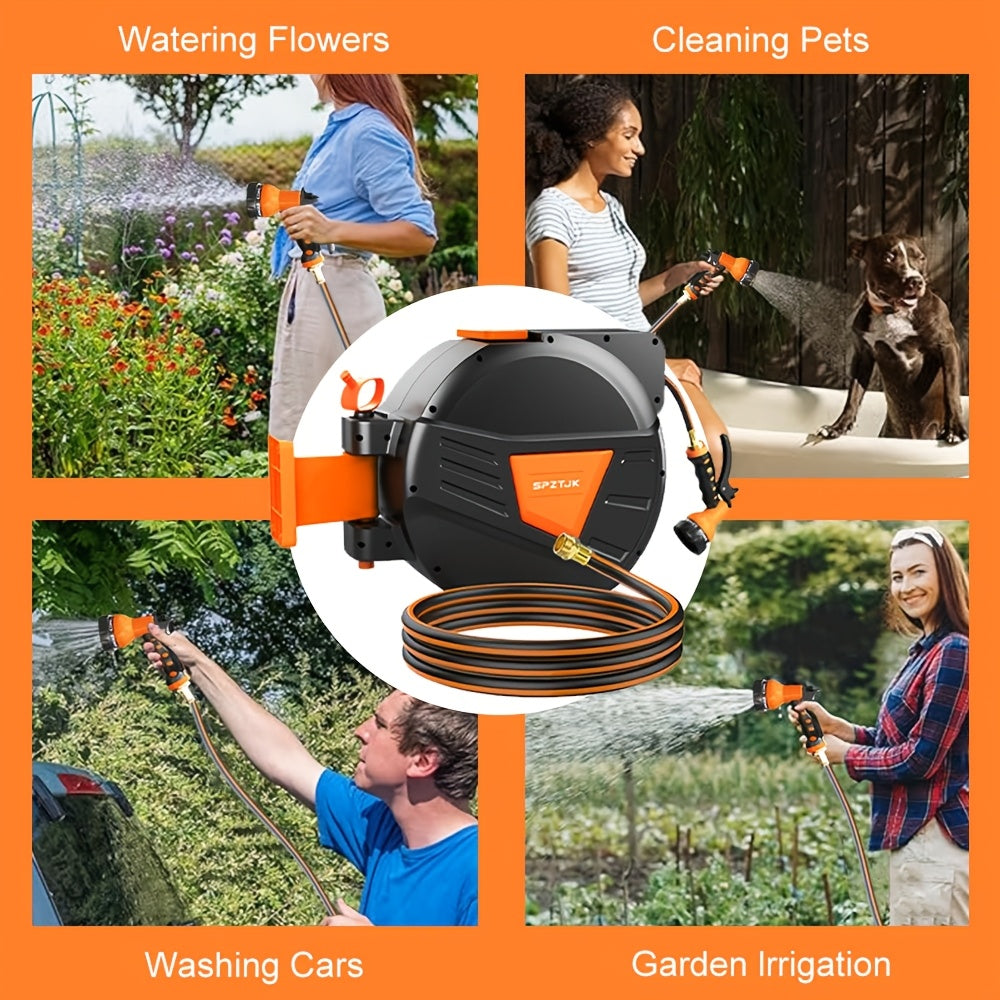 SPZTJK 100 Foot Retractable Hose Reel