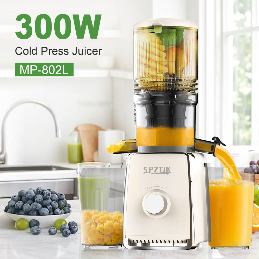 Cold Press Juicer, Celiberry Slow Masticating Juicer Machines with 5.3" Large