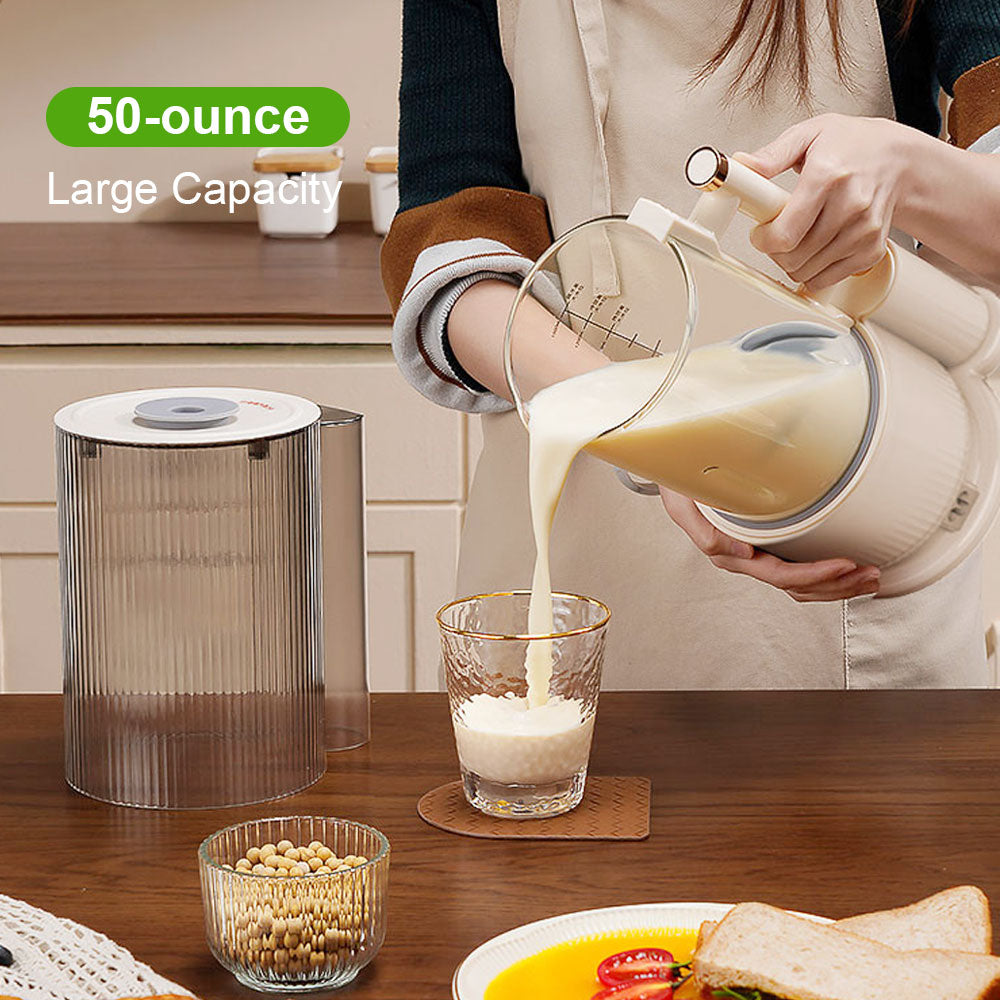 SPZTJK 50oz 10-in-1 Automatic Nut Milk Maker with 12 Blades, LED Display