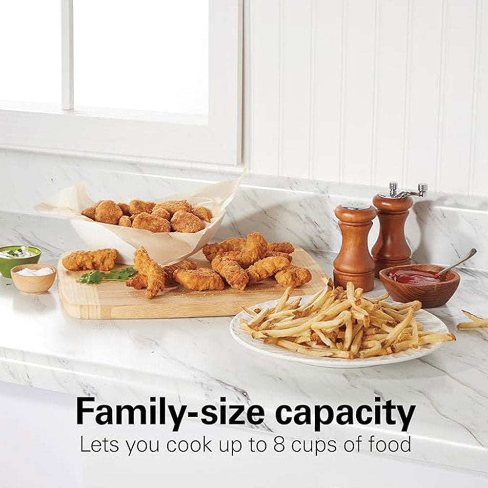 SPZTJK 1500W Stainless Steel Electric Deep Fryer | 3L Cups with View Window Lid