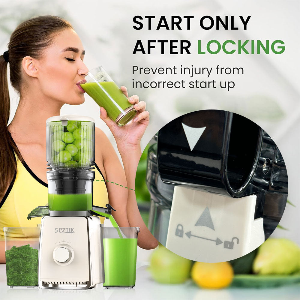 Cold Press Juicer, Celiberry Slow Masticating Juicer Machines with 5.3" Large