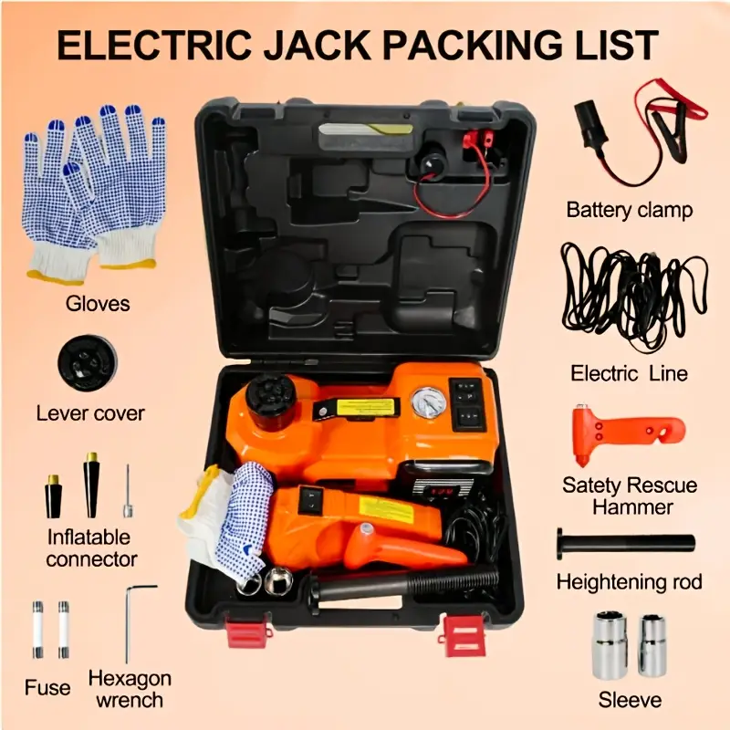 SPZTJK 5 Ton Electric Hydraulic Car Jack Set