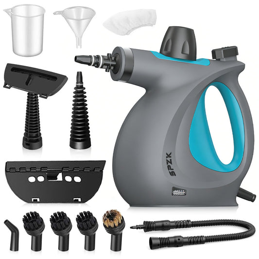 SPZTJK Steam Cleaner - Multi-functional Household Handheld Steam Cleaner 1050W with 12 Accessories - Suitable for Kitchen, Tiles, Windows, Cars, Carpets