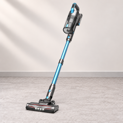 SPZTJK Cordless Vacuum Cleaner, 20Kpa Powerful Stick Vacuum with 45min Runtime, Anti-Tangle Vacuum Cleaners for Home, 50.72oz Dust Cup, Rechargeable Wireless Vacuum for Hardwood Floor Carpet Pet Hair