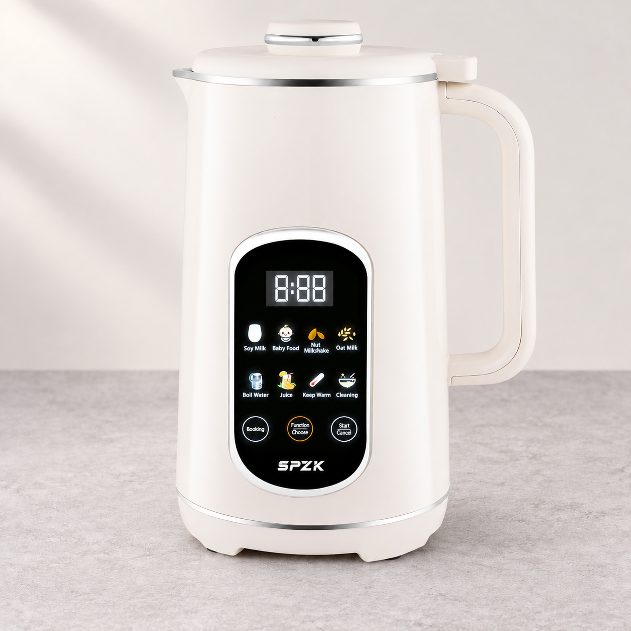 SPZK Soy & Plant Milk Maker with 8 Functions – White
