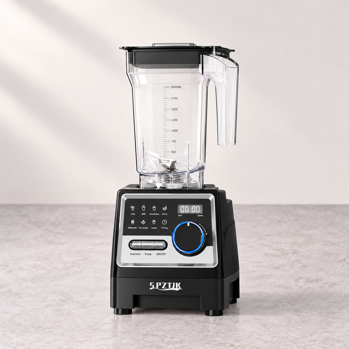 SPZK Countertop Blender & Grinder with Digital Controls