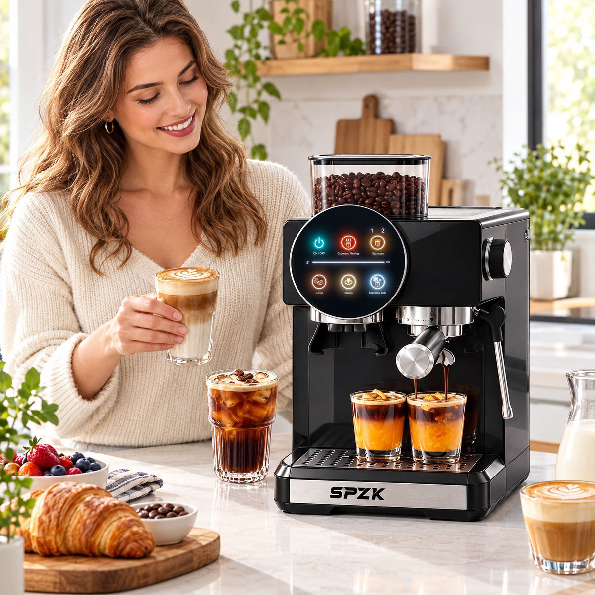SPZK Espresso Machine with Grinder | CM5510