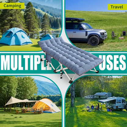 Soft, Warm, Cozy Adjustable Folding Camping Bed