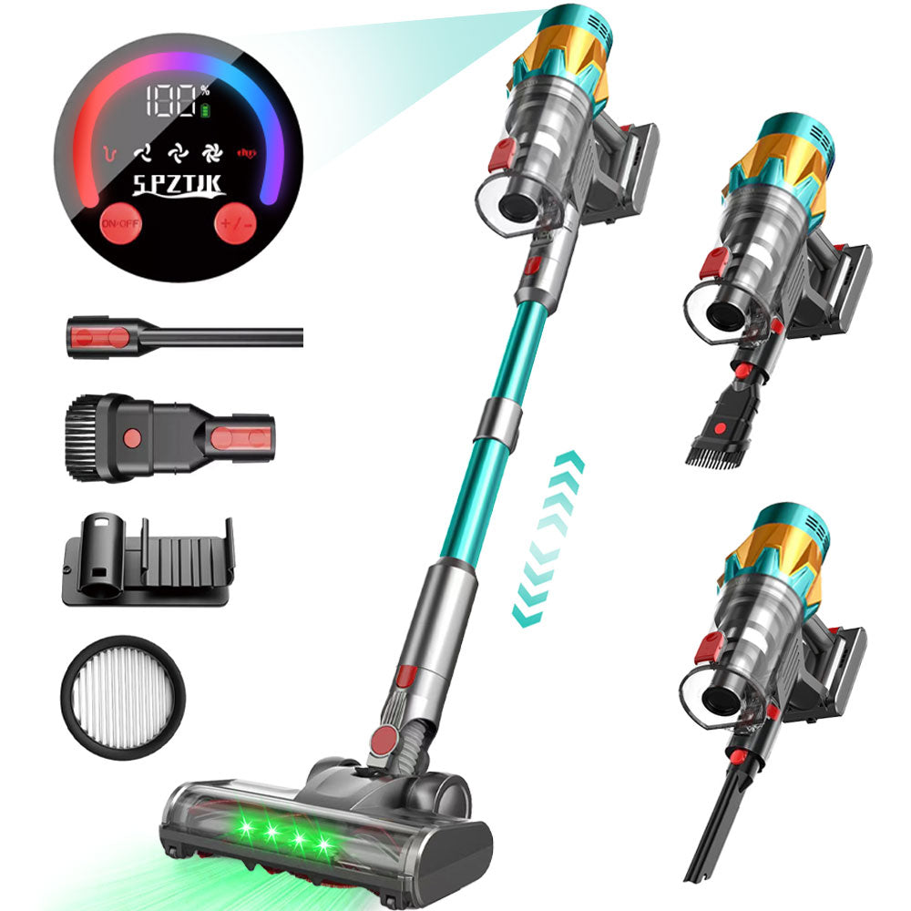 SPZK Cordless Stick Vacuum Cleaner with Digital Display