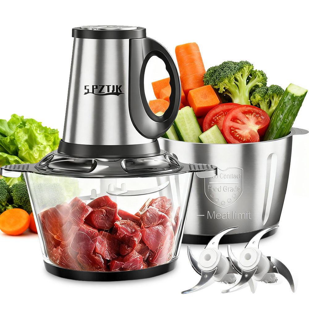 SPZK Electric Food Chopper with Glass Bowl | 2LJRJ-3D