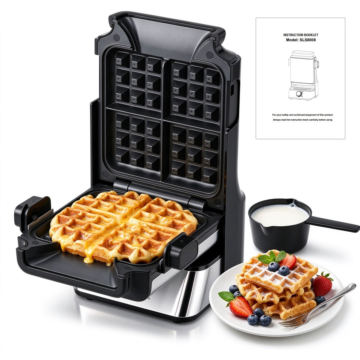 SPZK Vertical Waffle Maker | SLS8008-12 · 1200W