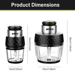 SPZK Dual-Bowl Electric Food Chopper for Everyday Meal Prep
