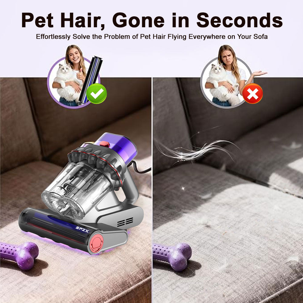 SPZTJK Upgraded Version Mattress Vacuum Cleaner, Mattress Cleaner Machine Deep Cleaner, 20Kpa Bed Vacuum Cleaner with UVC And Hot Air And High Heating