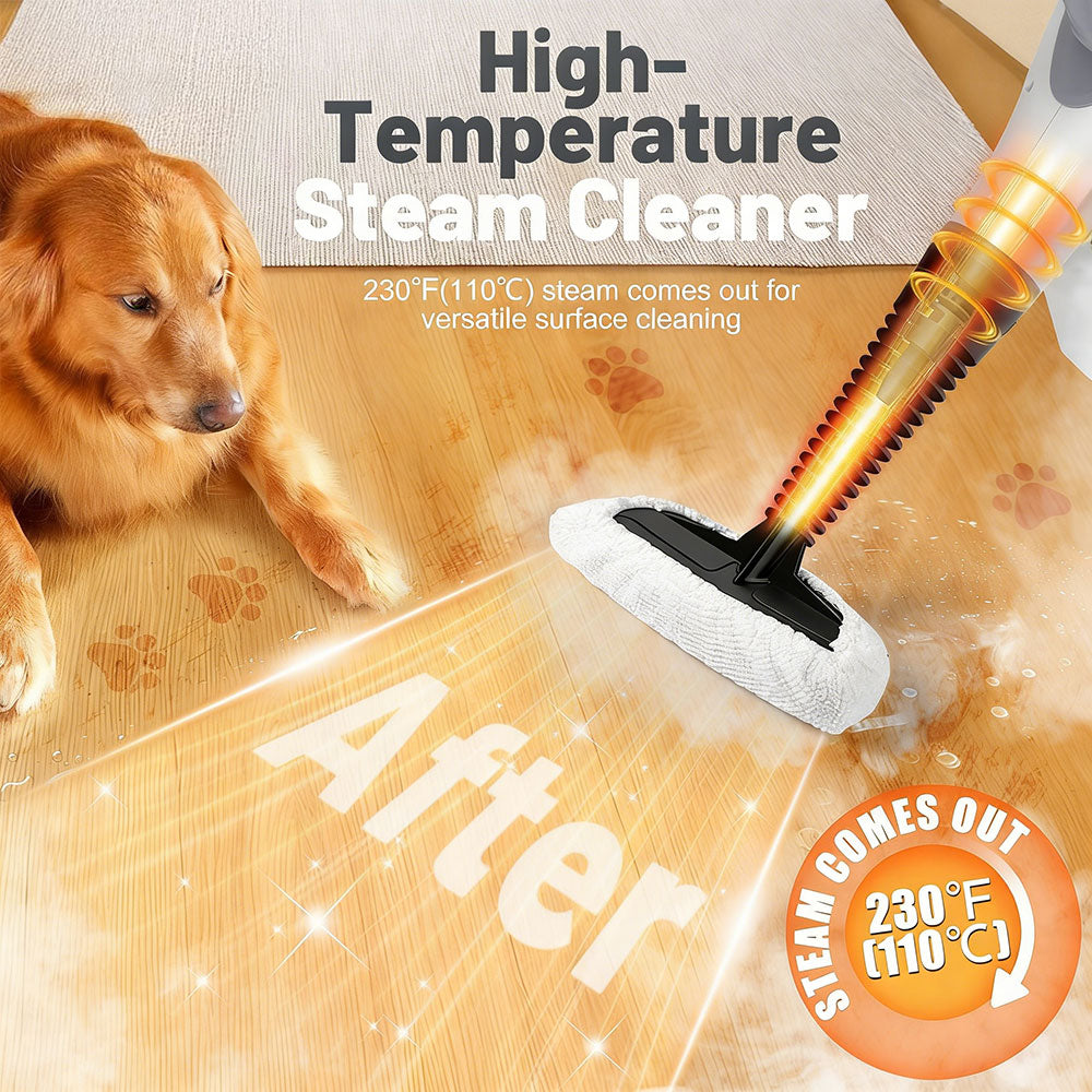 SPZTJK Steam Cleaner - Multi-functional Household Handheld Steam Cleaner 1050W with 12 Accessories - Suitable for Kitchen, Tiles, Windows, Cars, Carpets