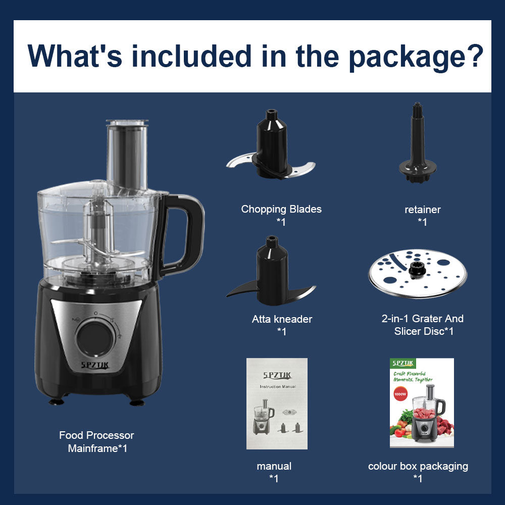 12-Cup Food Processor - 600W - 11 Speeds