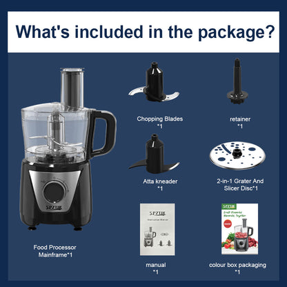 12-Cup Food Processor - 600W - 11 Speeds