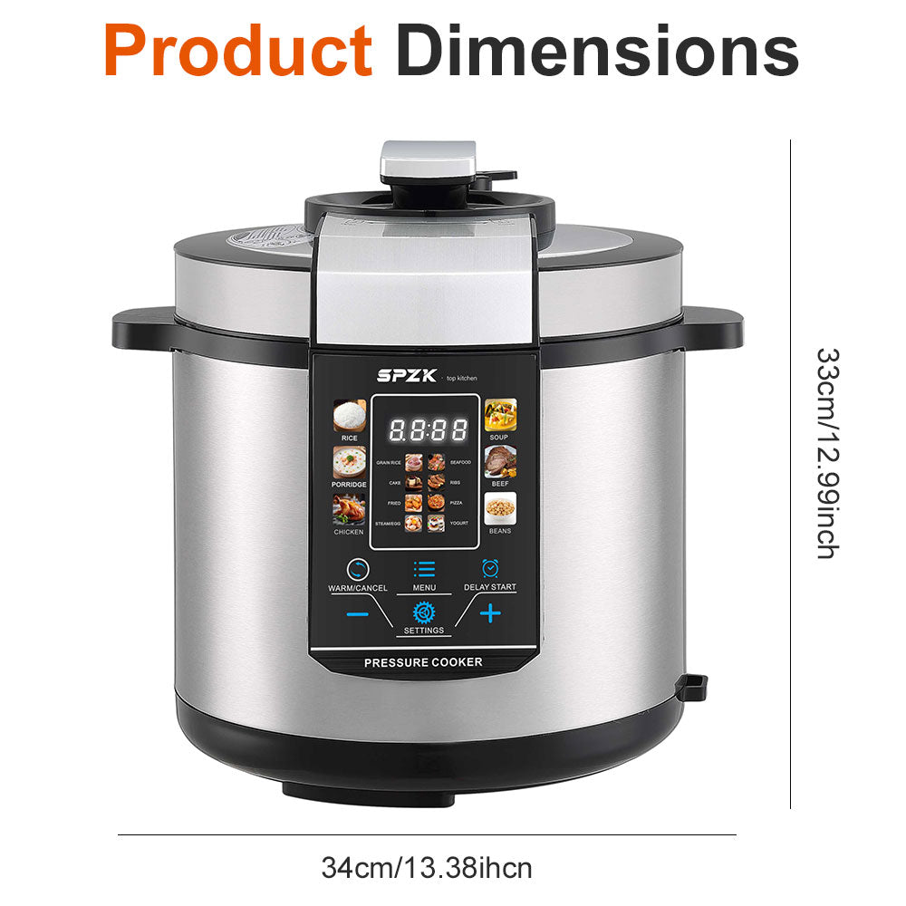 SPZK Digital Electric Pressure Cooker with Cooking Presets