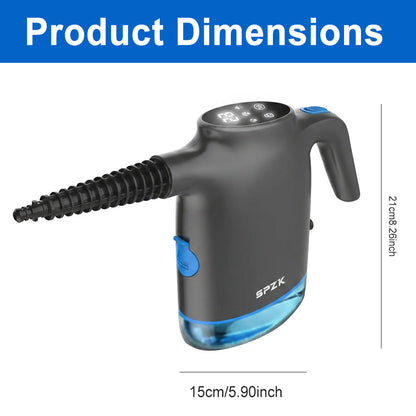 SPZK 2 In 1 Upright Steam Mop Handheld Steam Cleaning Machine, White/Gray Optional High Temperature Sterilizing Steamer with Extension Poles & Microfiber Pads, Multi-Attachment Steam Cleaner for Home Car RV Spring Clean Festive House Preparation
