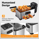 SPZK Electric Deep Fryer with Adjustable Temperature