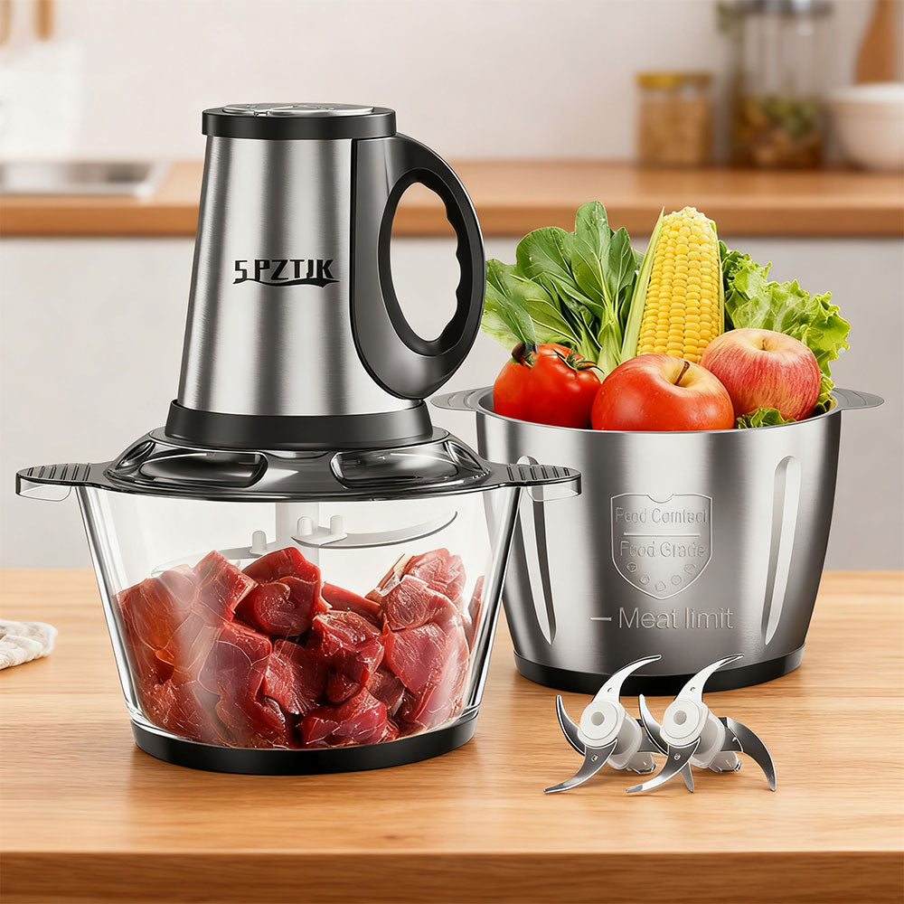 SPZK Electric Food Chopper with Glass Bowl | 2LJRJ-3D