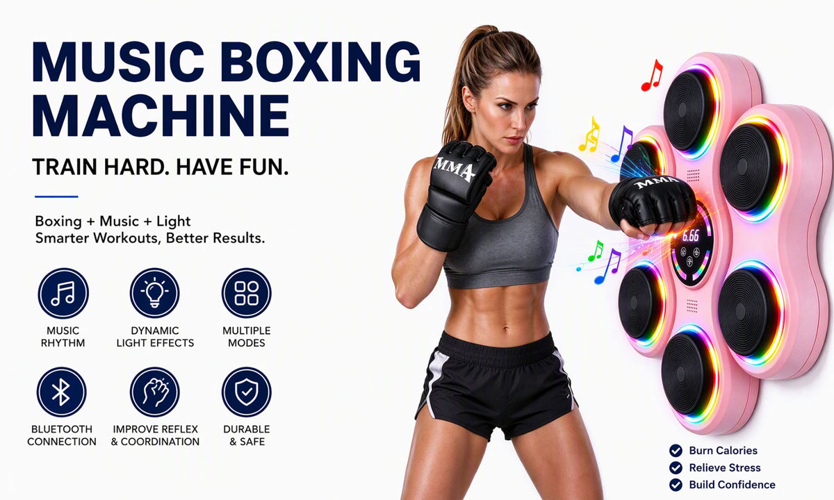 SPZK Wall-Mounted Music Boxing Machine with LED Targets