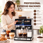 SPZK Espresso Machine with Grinder & Milk Frother | CM5703