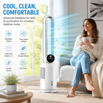 SPZK Bladeless Tower Fan with Remote Control