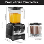 SPZK Countertop Blender & Grinder with Digital Controls