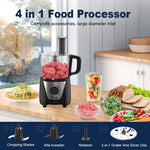 SPZK Food Processor for Chopping, Slicing & Shredding