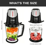 SPZK Dual Glass-Bowl Food Chopper – 1.2L & 2L