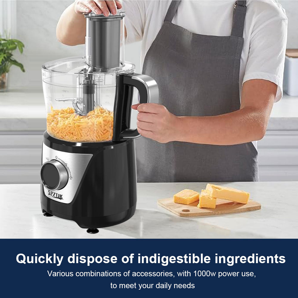 SPZK Food Processor for Chopping, Slicing & Shredding