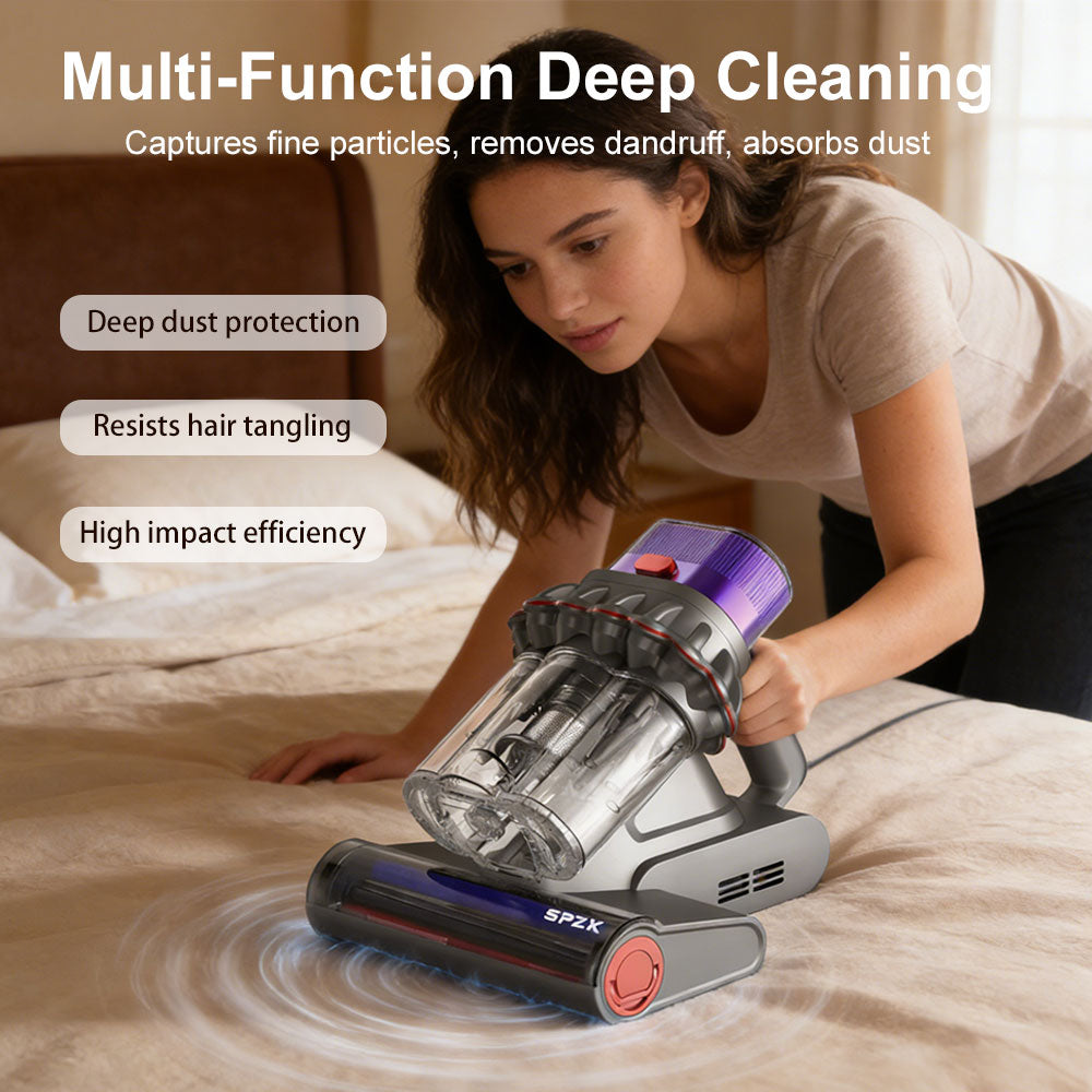 SPZTJK Upgraded Version Mattress Vacuum Cleaner, Mattress Cleaner Machine Deep Cleaner, 20Kpa Bed Vacuum Cleaner with UVC And Hot Air And High Heating