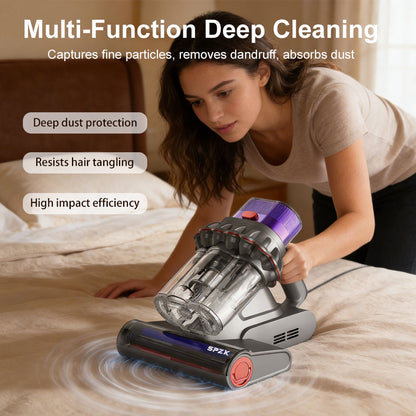 SPZTJK Upgraded Version Mattress Vacuum Cleaner, Mattress Cleaner Machine Deep Cleaner, 20Kpa Bed Vacuum Cleaner with UVC And Hot Air And High Heating
