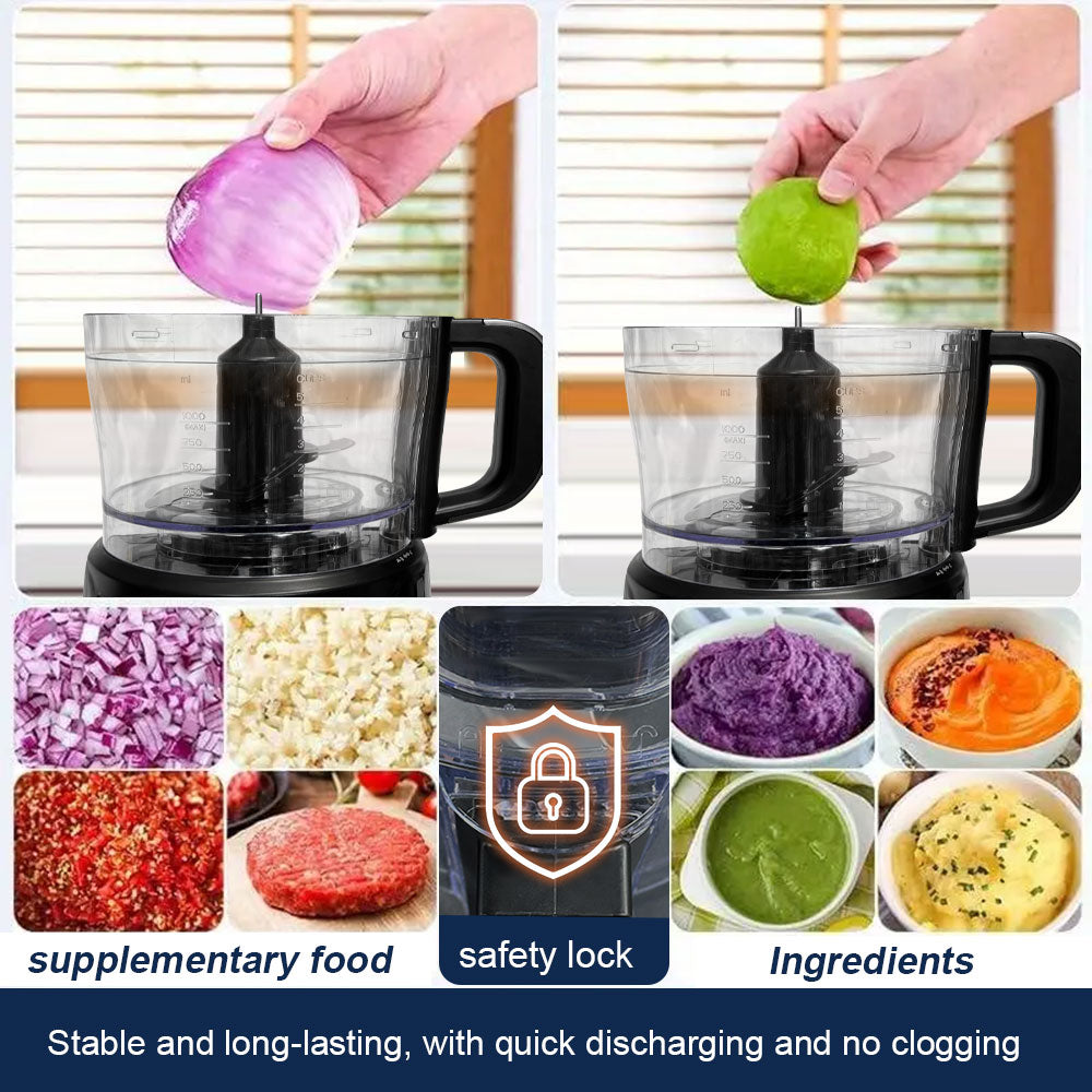 SPZK Food Processor for Chopping, Slicing & Shredding