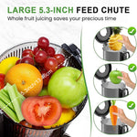 SPZK 802L Slow Juicer with 5.3-Inch Feed Chute