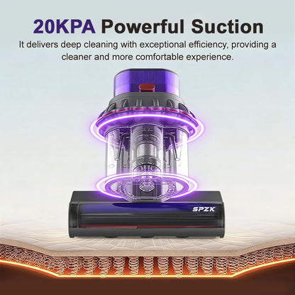 SPZTJK Upgraded Version Mattress Vacuum Cleaner, Mattress Cleaner Machine Deep Cleaner, 20Kpa Bed Vacuum Cleaner with UVC And Hot Air And High Heating