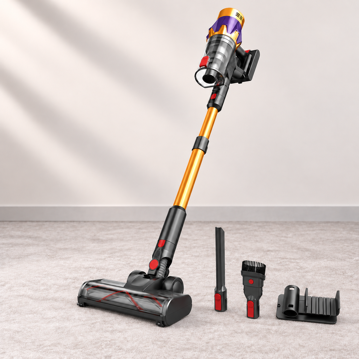 SPZK Cordless Stick Vacuum Cleaner with Digital Display