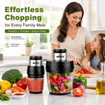 SPZK Dual-Bowl Electric Food Chopper for Everyday Meal Prep