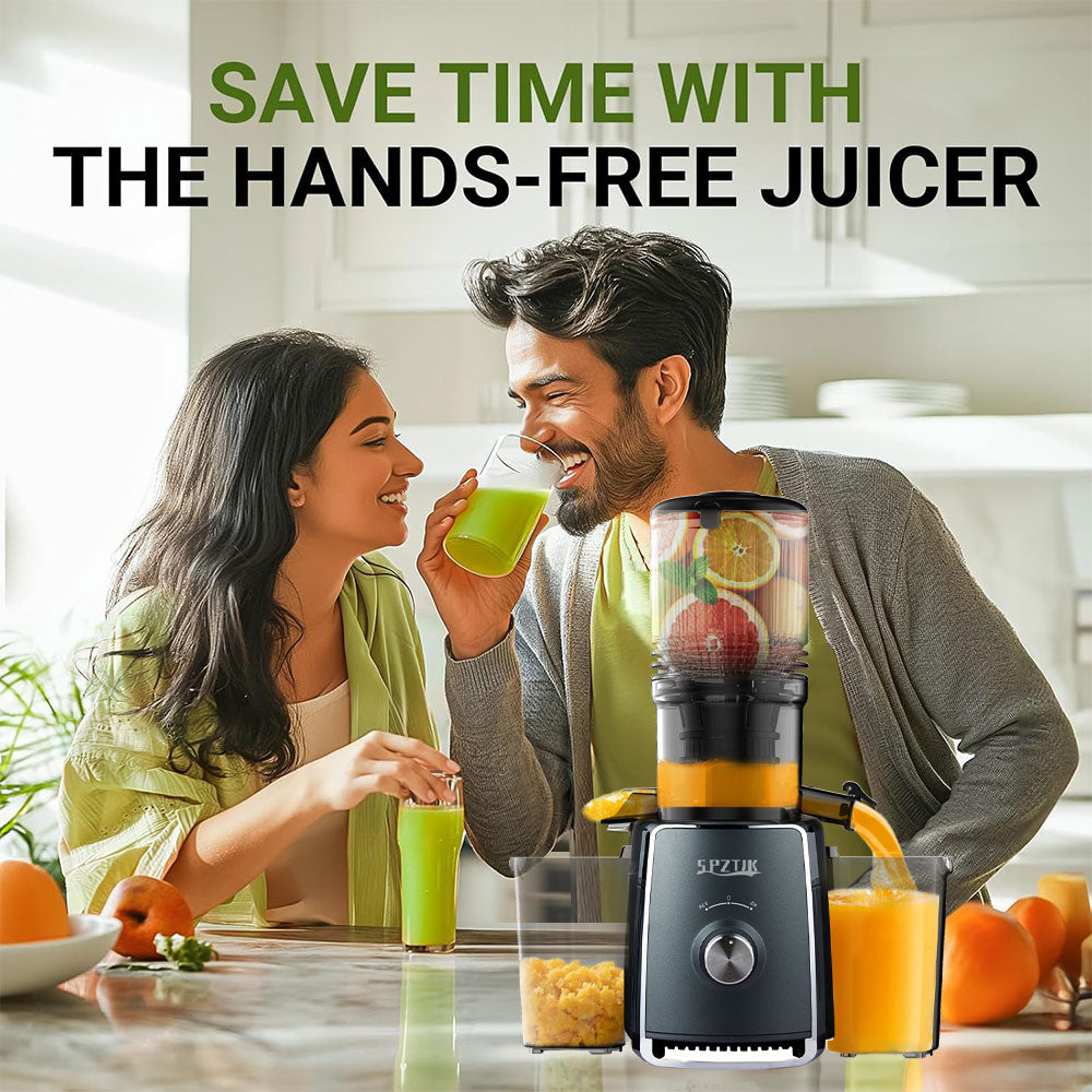 Cold Press Juicer, Celiberry Slow Masticating Juicer Machines with 5.3" Large
