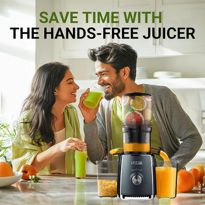 Cold Press Juicer, Celiberry Slow Masticating Juicer Machines with 5.3" Large