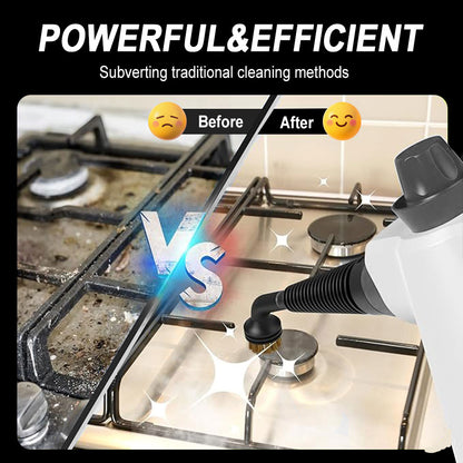 SPZTJK Steam Cleaner - Multi-functional Household Handheld Steam Cleaner 1050W with 12 Accessories - Suitable for Kitchen, Tiles, Windows, Cars, Carpets