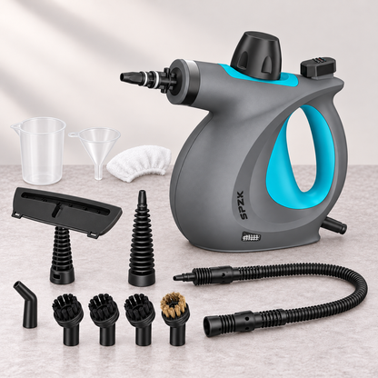 SPZK Compact Steam Cleaner with Cleaning Attachments