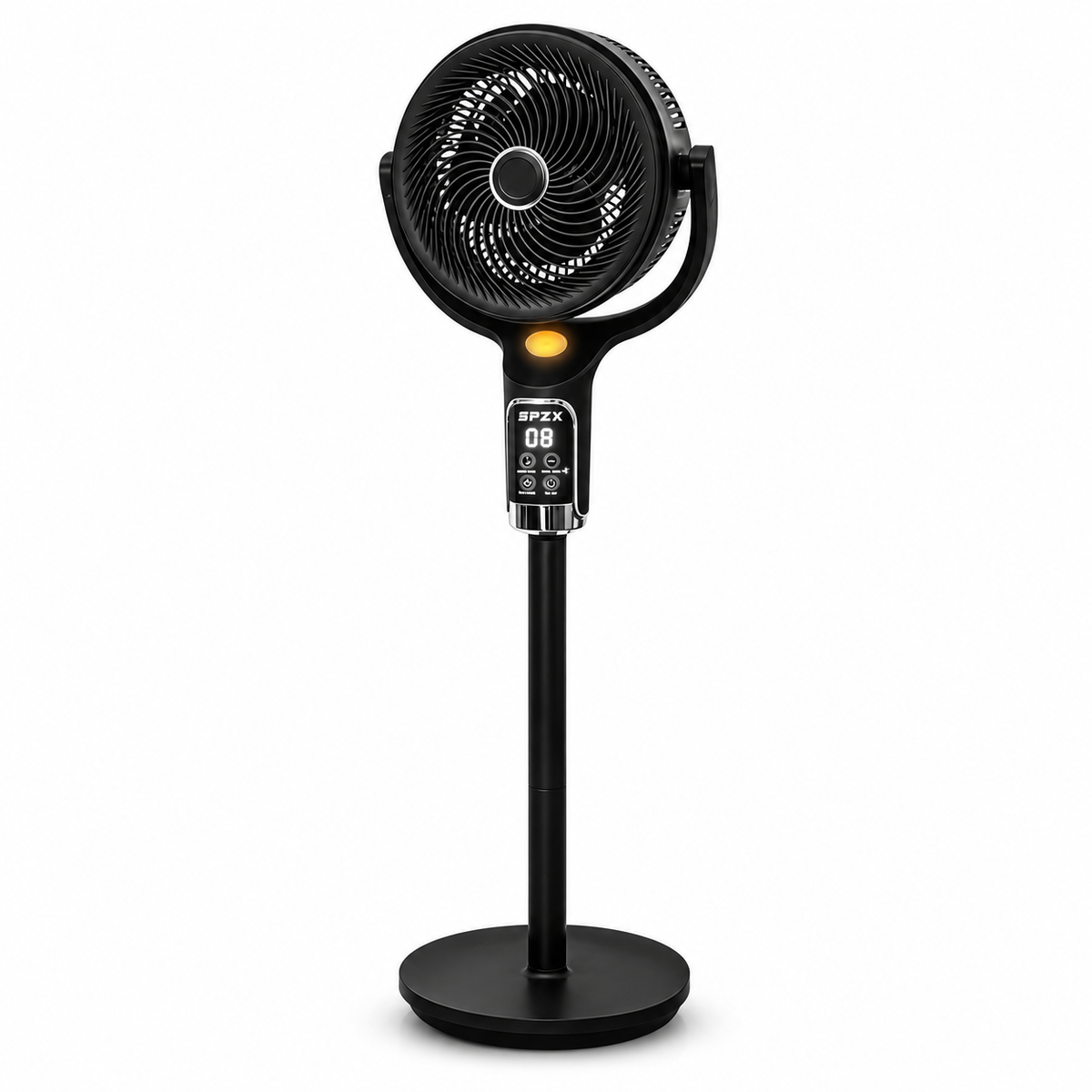 SPZK 8-Speed Air Circulator Fan with Remote Control – Black