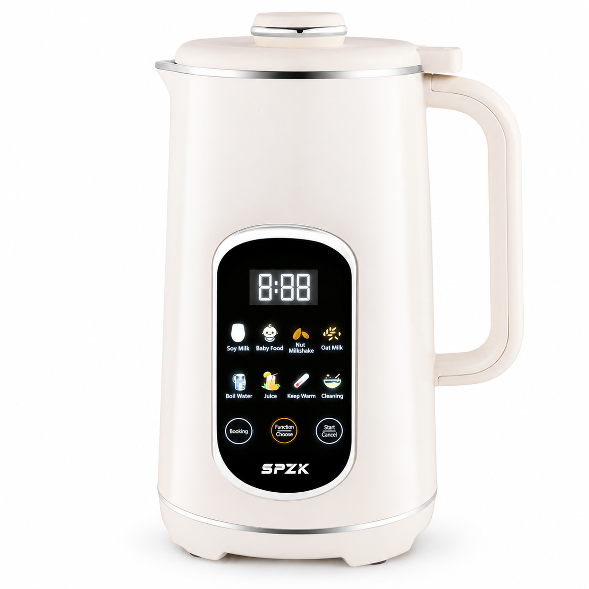 SPZK Soy & Plant Milk Maker with 8 Functions – White