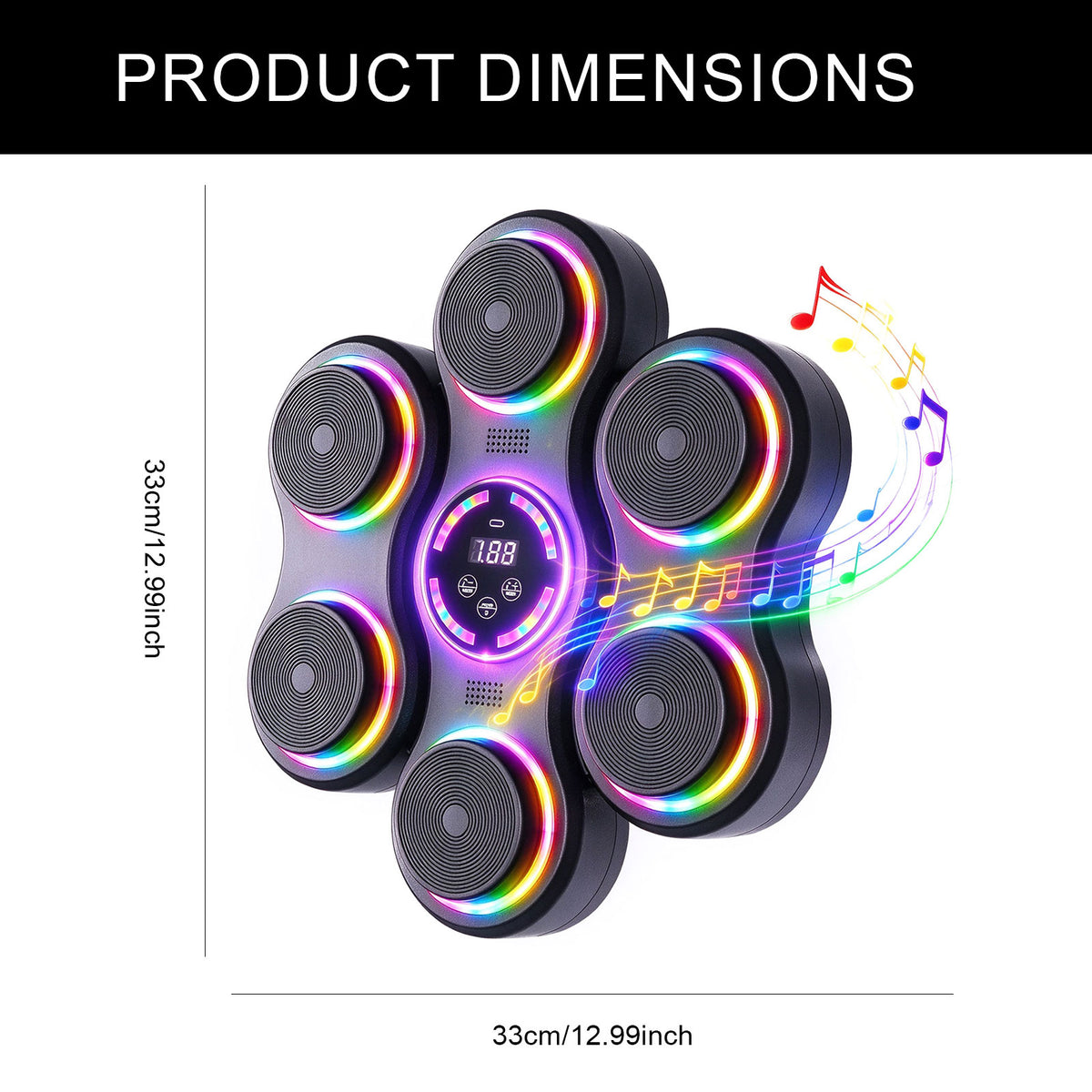 SPZK Wall-Mounted Music Boxing Machine with LED Targets