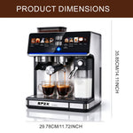 SPZK Espresso Machine with Grinder & Milk Frother | CM5703