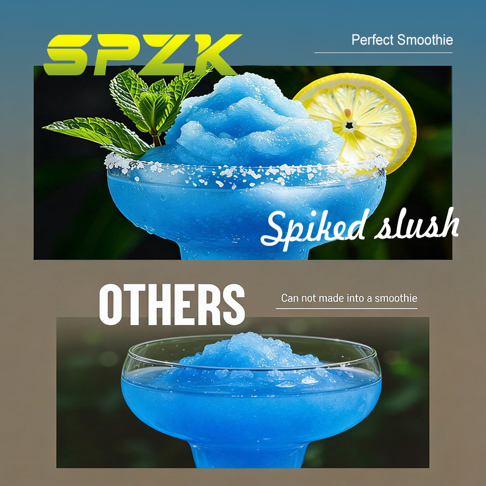 SPZK Slushie Machine No Ice Needed, Slushy Machine for Home, 88oz Frozen Drink Maker with 3 Preset Programs for Ice Slush, Snow Slush, Milkshake, Adjustable Hardness, LED Display, Self-Cleaning, Black