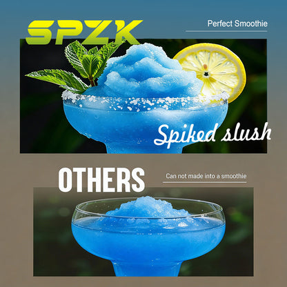 SPZK Slushie Machine No Ice Needed, Slushy Machine for Home, 88oz Frozen Drink Maker with 3 Preset Programs for Ice Slush, Snow Slush, Milkshake, Adjustable Hardness, LED Display, Self-Cleaning, Black